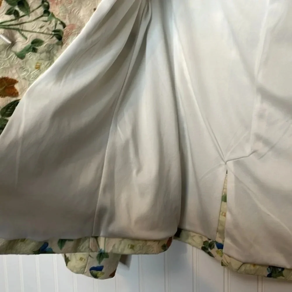 Smashed Lemon Floral/Butterfly Women's Cute Cottage Spring Blazer Size 10‎